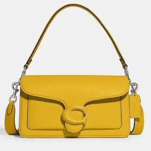 Coach Pebble Leather Tabby 26 in Canary NWT PRICE FIRM
